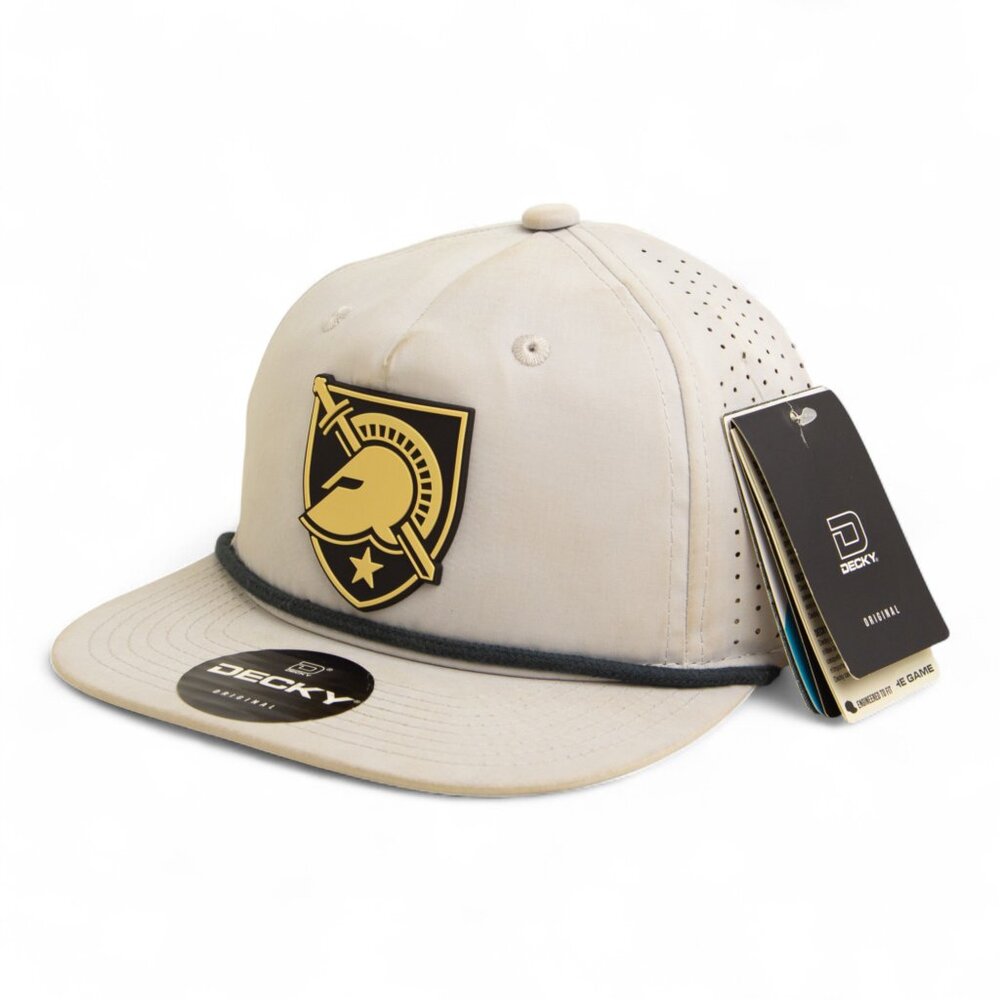 Army Black Knights 3D Perforated Rope Hat- Grey/ Charcoal